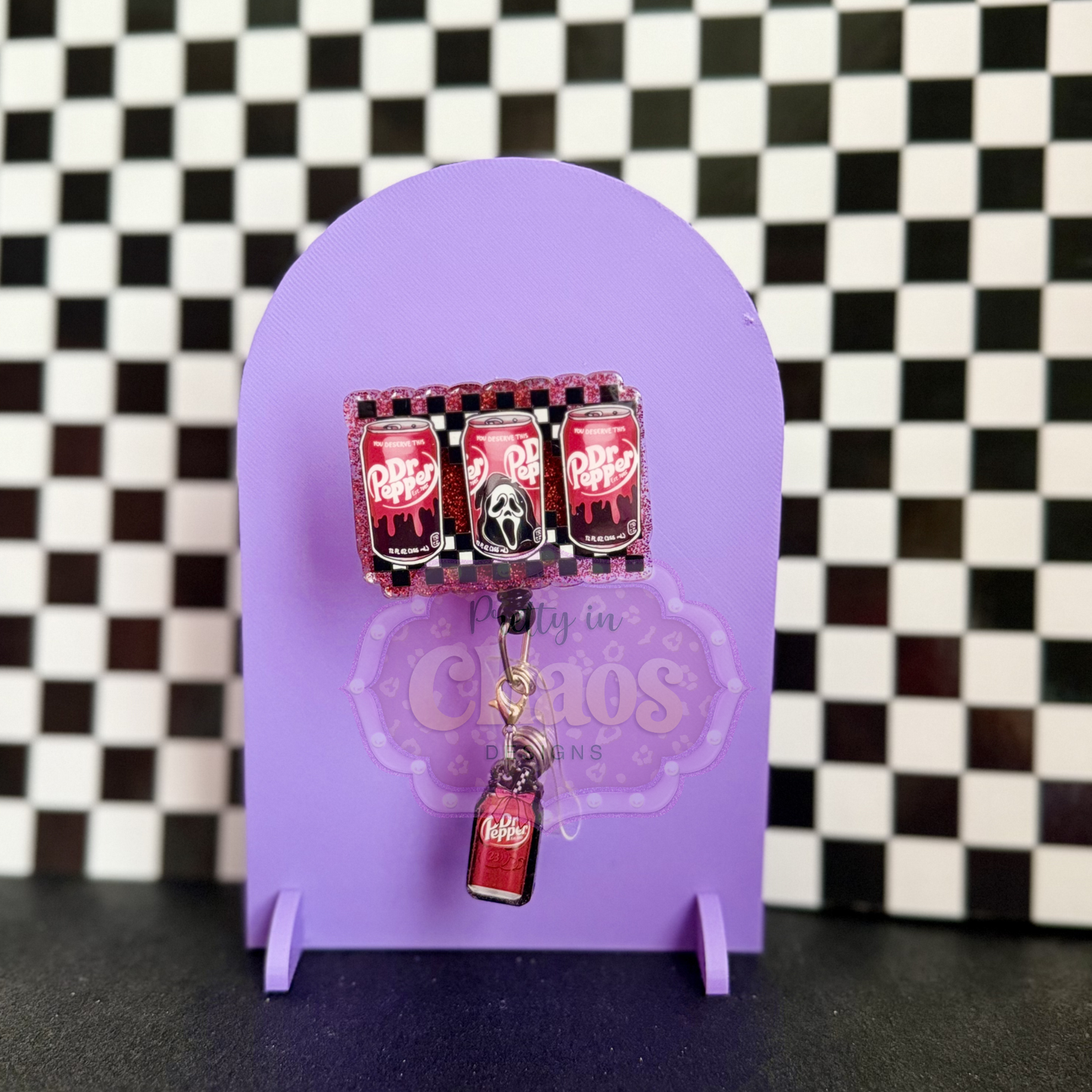 Soda Badge Reel w/charm