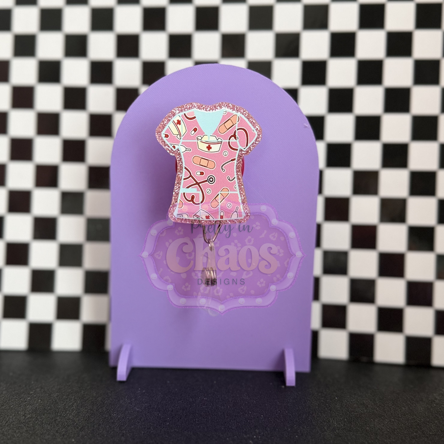 Scrub Top Badge Reel