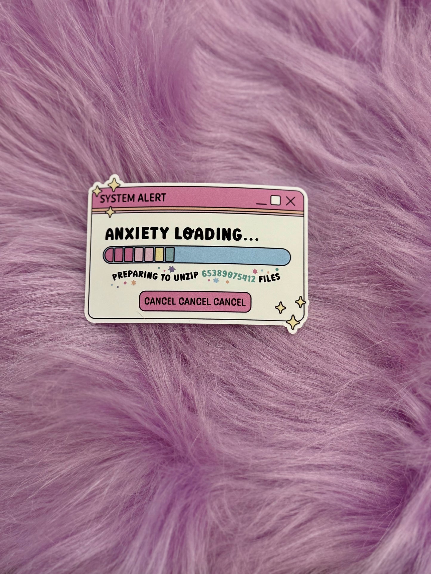 "Anxiety Loading" Sticker