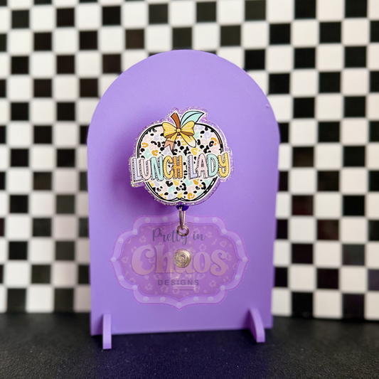 Lunch Lady Badge Reel