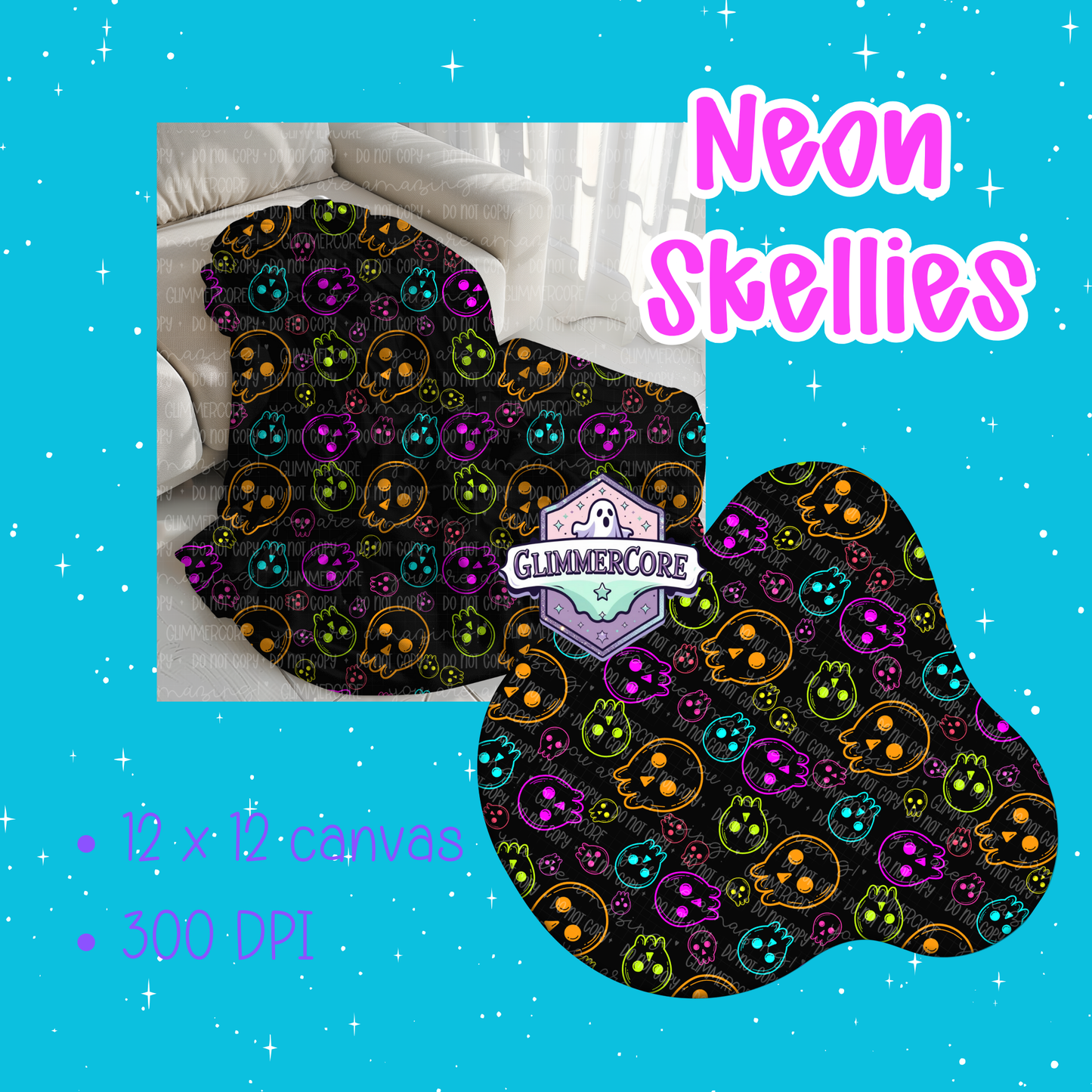 Neon Skellies Seamless Bundle