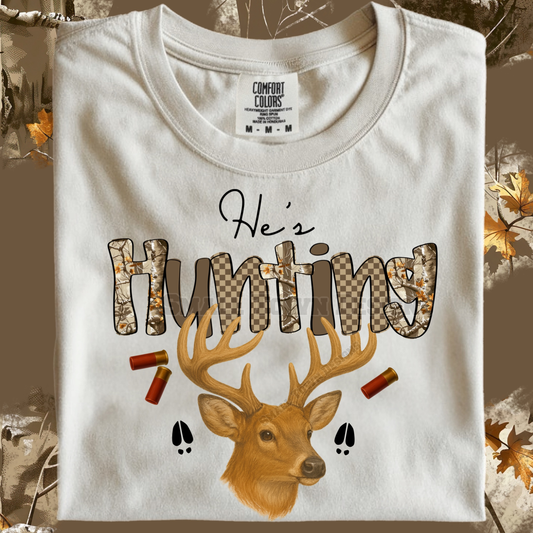 He's Hunting