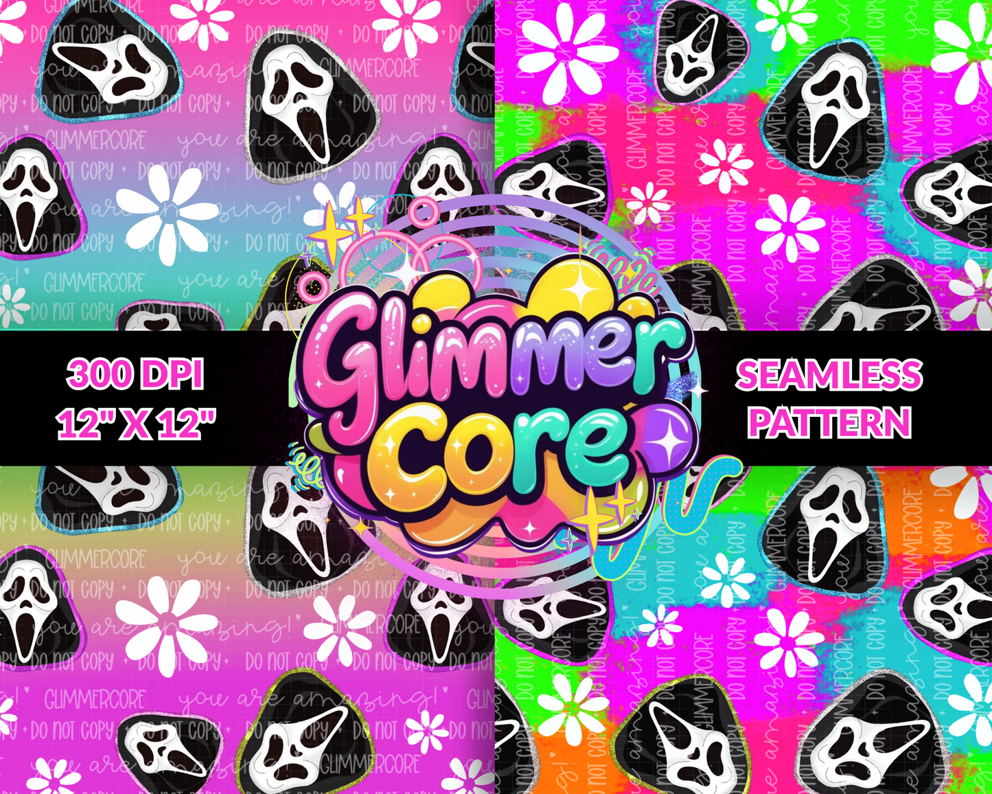 Bright GhostFace Seamless