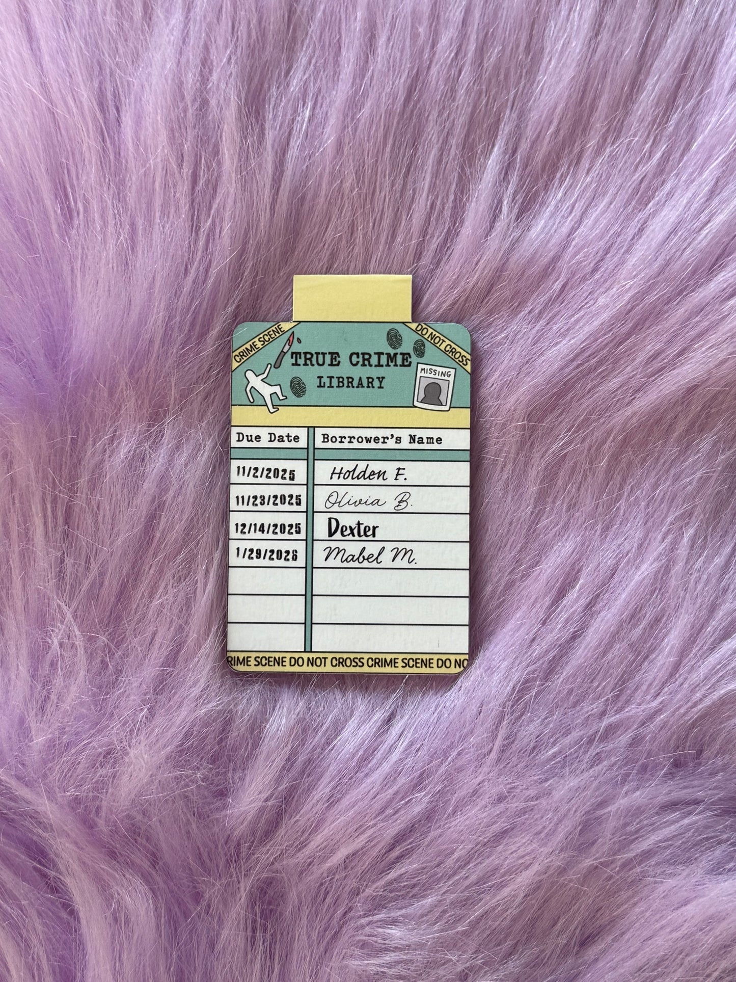 "True Crime Library" Magnetic Bookmark