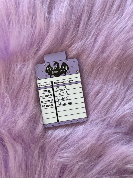 "Fantasy Library" Magnetic Bookmark