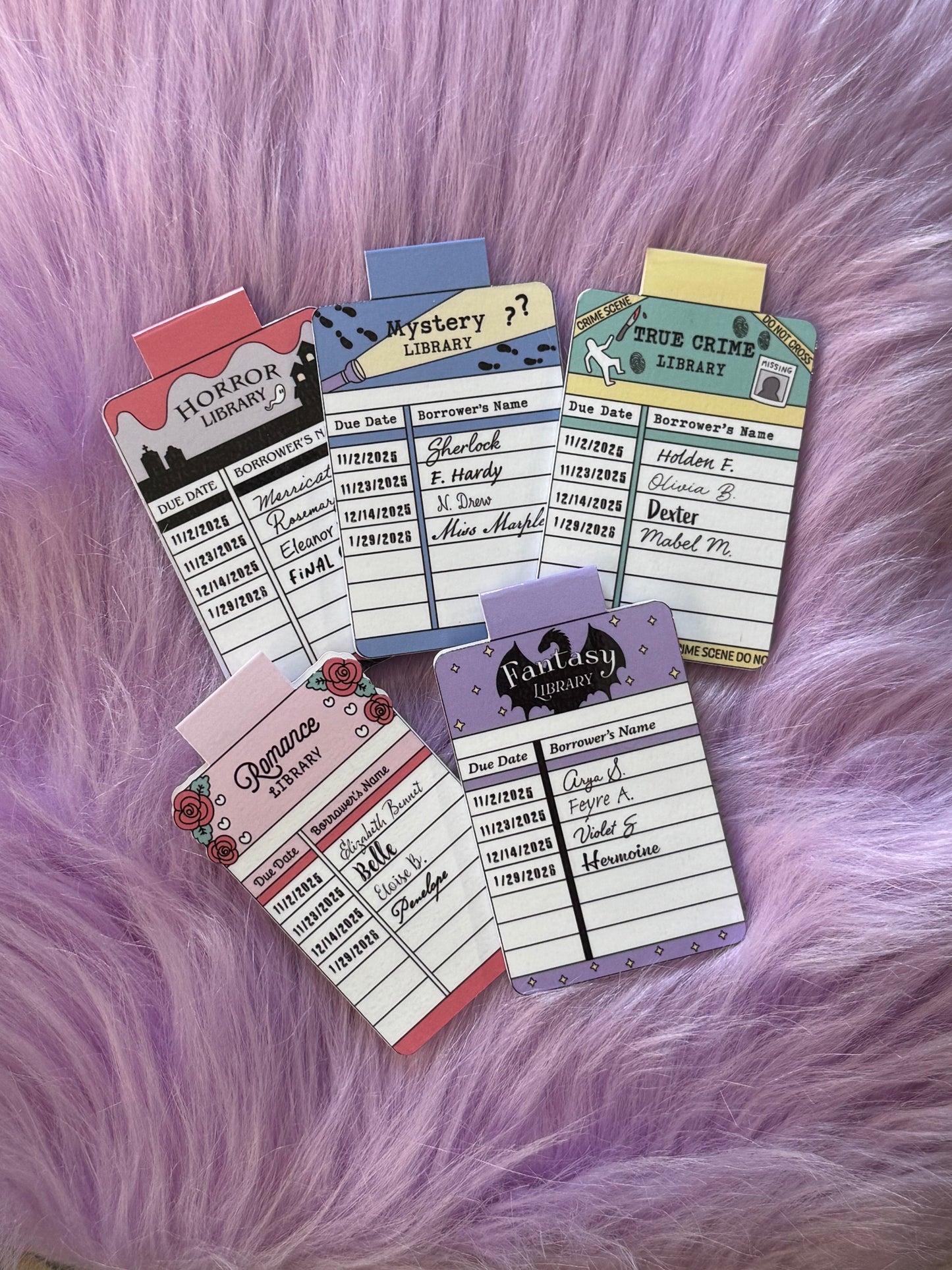 "Horror Library" Magnetic Bookmark