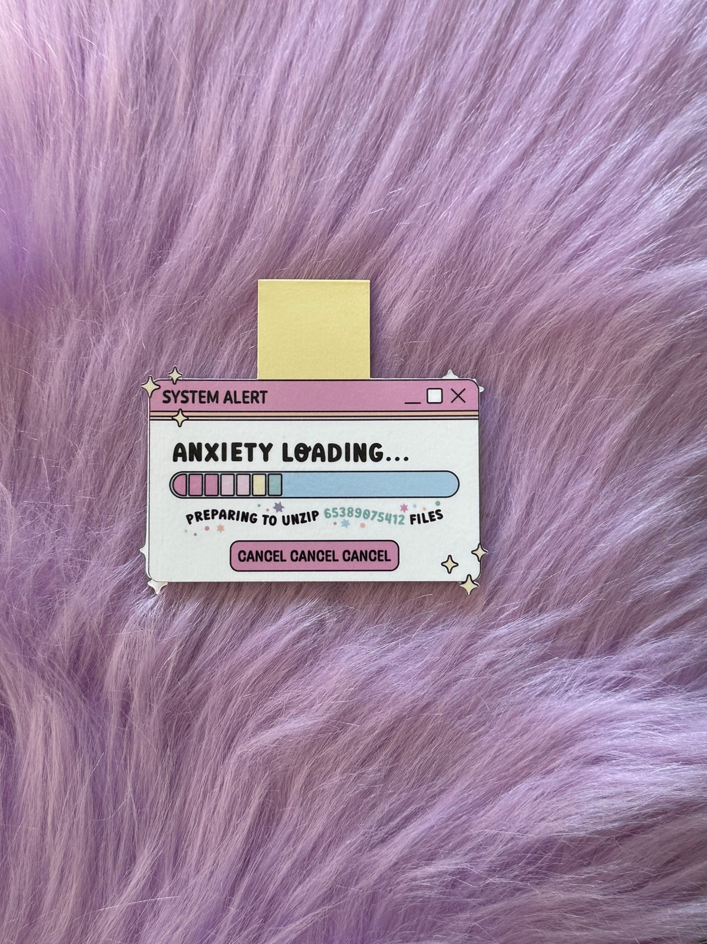 "Anxiety Loading" Magnetic Bookmark