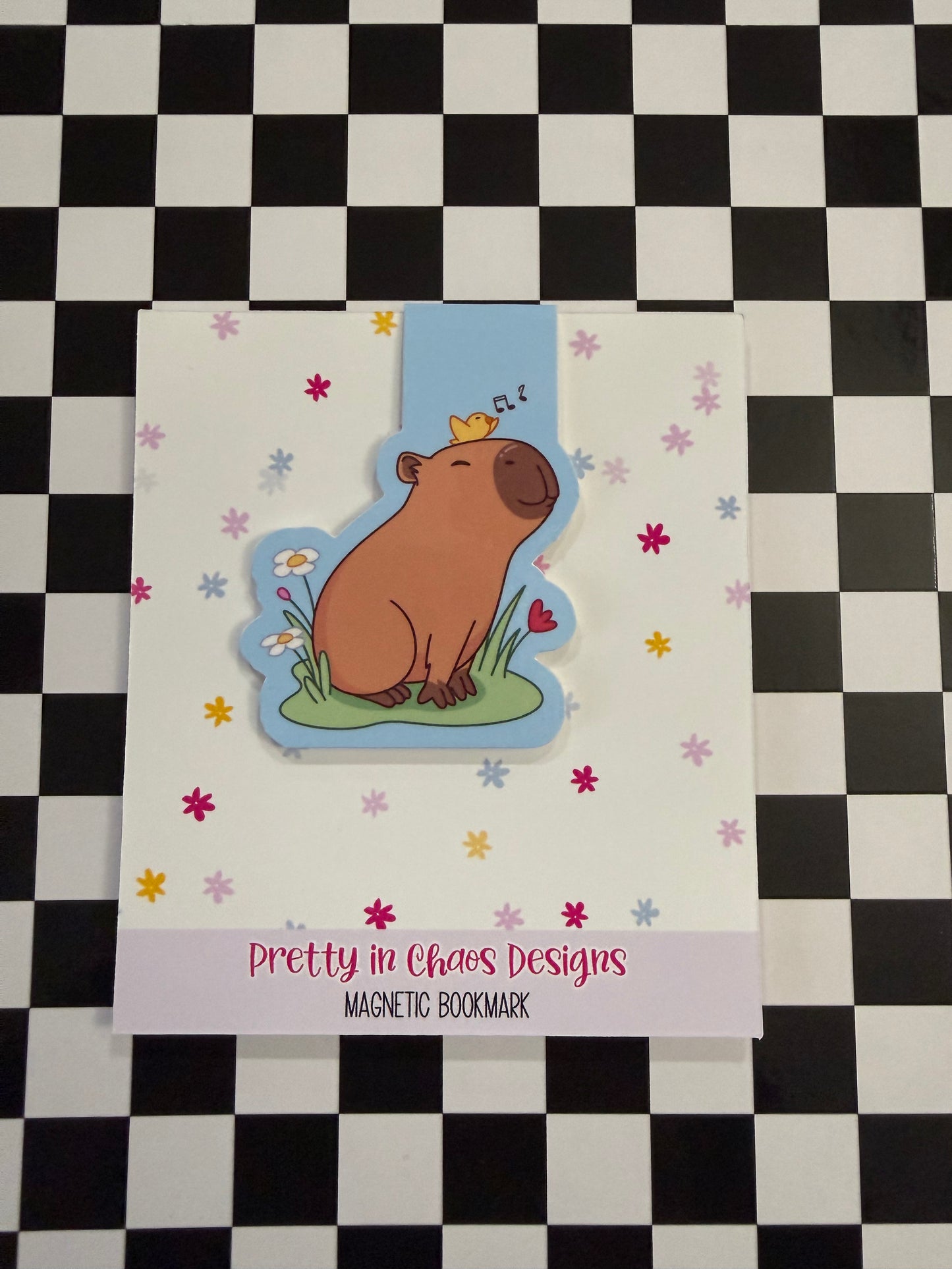 Birdie & Capybara Magnetic Bookmark